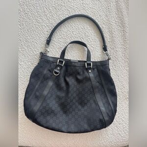 GUCCI Vintage Abbey Black Tote